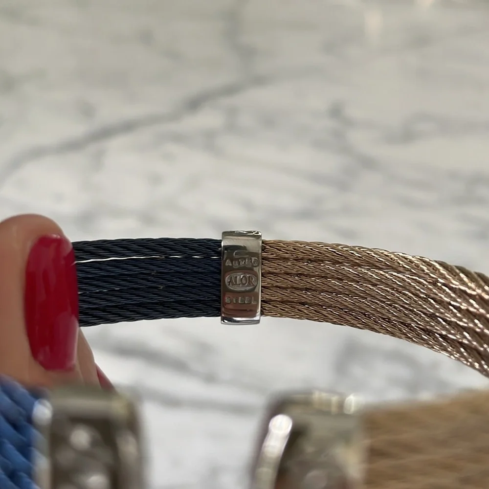 Alor Colorblock Cable Mini Cuff - Picture 5 of 7